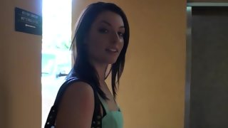 Super cute girlfriend gets fucked on a bed