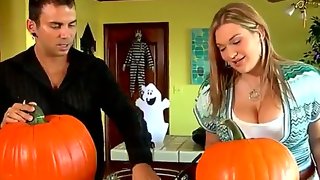 Cassandra calogera just bought a big pumpkin for..