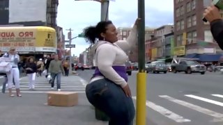 Big ass and aroused black honey gets pulled over..